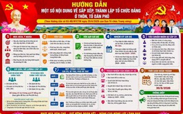 HƯỚNG DẪN MỚI VỀ SẮP XẾP, THÀNH LẬP TỔ CHỨC ĐẢNG Ở THÔN, TỔ DÂN PHỐ