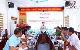 Ban chỉ đạo cưỡng chế xã Kiều Phú tổ chức hội nghị triển khai công tác tổ chức cưỡng chế đối với 8 trường hợp vi phạm đất đai