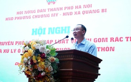 Hội Nông dân phường Chương Mỹ tổ chức hội nghị phổ biến pháp luật về thu gom rác thải và xử lý môi trường nông thôn