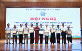 Vân Đình tuyên dương 29 gia đình văn hóa tiêu biểu năm 2026