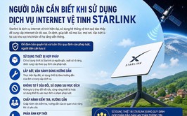 NGƯỜI DÂN CẦN BIẾT KHI SỬ DỤNG DỊCH VỤ INTERNET VỆ TINH STARLINK