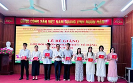 Bế giảng lớp bồi dưỡng nhận thức về Đảng khóa 2 năm 2026