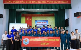 THƯ LÂM TỔ CHỨC TẬP HUẤN NÂNG CAO KIẾN THỨC, KỸ NĂNG PHÒNG, CHỐNG THIÊN TAI CHO LỰC LƯỢNG XUNG KÍCH CƠ SỞ NĂM 2026