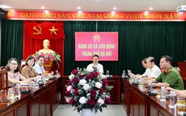 Xã Sơn Đồng tổ chức hội nghị tiếp sóng trực tuyến phiên họp chuyên đề về phát triển khoa học, công nghệ, đổi mới sáng tạo, chuyển đổi số và Đề án 06