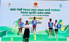 Em Tạ Thị Hoài An, trường Tiểu học Thượng Cốc xuất sắc giành Huy chương Bạc tại Giải Thể thao học sinh phổ thông toàn quốc năm 2026