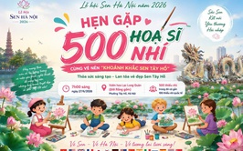 Hẹn gặp 500 “hoạ sĩ nhí” tại Cuộc thi vẽ tranh “Khoảnh khắc Sen Tây Hồ”