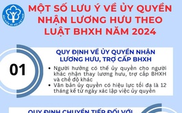 Từ ngày 01/7/2026: Người dân cần lưu ý khi ủy quyền nhận lương hưu, trợ cấp BHXH