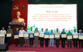 Xã Thanh Oai biểu dương 27 hộ gia đình văn hoá tiêu biểu năm 2026