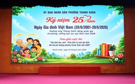 Thanh Xuân kỷ niệm 25 năm Ngày Gia đình Việt Nam và lan tỏa văn hóa đọc trong mỗi mái ấm