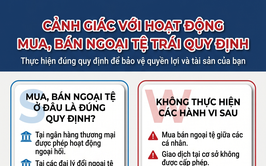 Cảnh giác với các hành vi mua, bán ngoại tệ trái quy định