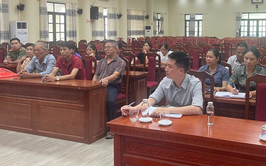 Tổ công tác số 1 tuyên truyền, vận động nhân dân bàn giao mặt bằng thực hiện dự án đường Tây Thăng Long