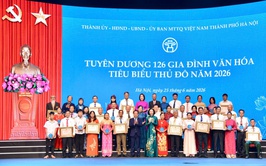 Phú Nghĩa có 01 hộ gia đình được biểu dương “Gia đình văn hóa tiêu biểu Thủ đô” năm 2026