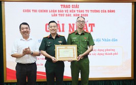 Phường Hoàn Kiếm trao giải Cuộc thi chính luận về bảo vệ nền tảng tư tưởng của Đảng năm 2026