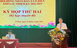 Kỳ họp thứ hai - Hội đồng nhân dân xã Ô Diên khóa II, nhiệm kỳ 2026 - 2031 thành công tốt đẹp