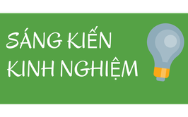Công khai sáng kiến kinh nghiệm