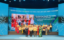 Gia đình ông Nguyễn Văn Trường, xã Thường Tín được tuyên dương Gia đình văn hóa tiêu biểu Thủ đô năm 2026
