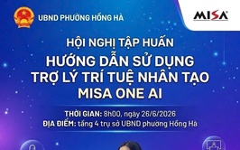 HỘI NGHỊ TẬP HUẤN HƯỚNG DẪN SỬ DỤNG TRỢ LÝ TRÍ TUỆ NHÂN TẠO MISA ONE AI TẠI PHƯỜNG HỒNG HÀ