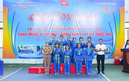 Trao giải Nhóm 3, Nhóm 4 Giải Vovinam xã Quốc Oai mở rộng lần thứ I năm 2026 chào mừng kỷ niệm 01 năm thành lập xã Quốc Oai