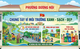 Phường Dương Nội đẩy mạnh tuyên truyền, vận động và ký cam kết về việc đổ rác thải sinh hoạt đúng giờ, đúng nơi quy định