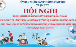 PHƯỜNG VINH TUY HƯỞNG ỨNG NGÀY ASEAN PHÒNG, CHỐNG SỐT XUẤT HUYẾT