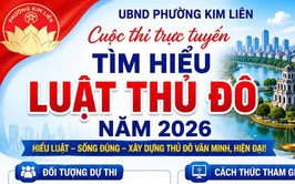 Cuộc thi trực tuyến tìm hiểu Luật Thủ Đô năm 2026