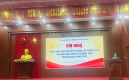 UBND xã Phú Xuyên triển khai hướng dẫn lấy ý kiến nhân dân phục vụ xây dựng Đề án sắp xếp, sáp nhập thôn