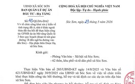 CÔNG KHAI XIN Ý KIẾN VỀ TÌNH TRẠNG ĐẤT Ở, NHÀ Ở KHÁC NGOÀI THỬA ĐẤT THU HỒI THỰC HIỆN CÔNG TÁC GPMB DỰ ÁN MỞ RỘNG QL3 THEO QUY HOẠCH