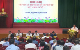 HĐND XÃ SÓC SƠN KHÓA II TIẾP XÚC CỬ TRI TRƯỚC KỲ HỌP THỨ 4 TẠI ĐƠN VỊ BẦU CỬ SỐ 1