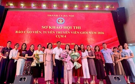 ĐỒNG CHÍ NGUYỄN THỊ THU HÀ XÃ BÌNH MINH XUẤT SẮC GIÀNH GIẢI NHÌ VÒNG SƠ KHẢO HỘI THI BÁO CÁO VIÊN, TUYÊN TRUYỀN VIÊN GIỎI NĂM 2026 CỤM THI SỐ 4