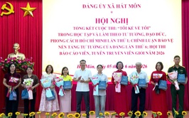 Xã Hát Môn tổng kết 3 cuộc thi, lan tỏa mạnh mẽ công tác xây dựng Đảng