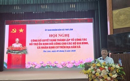 UBND XÃ THƯ LÂM CÔNG BỐ QUYẾT ĐỊNH THÀNH LẬP TỔ CÔNG TÁC HỖ TRỢ ỔN ĐỊNH ĐỜI SỐNG CHO CÁC HỘ GIA ĐÌNH, CÁ NHÂN TÁI ĐỊNH CƯ TRÊN ĐỊA BÀN XÃ THƯ LÂM