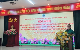 Hội Người cao tuổi phường Yên Hòa tổ chức kỷ niệm 85 năm Ngày truyền thống Người cao tuổi Việt Nam, sơ kết công tác Hội 6 tháng đầu năm 2026