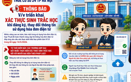 Thuế Thành phố Hà Nội triển khai xác thực sinh trắc học khi đăng ký, thay đổi thông tin sử dụng hóa đơn điện tử