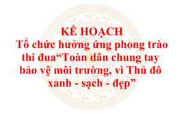 Phường Thanh Xuân: Phát động phong trào thi đua “Toàn dân chung tay bảo vệ môi trường, vì Thủ đô xanh - sạch - đẹp”