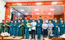 Thành lập, ra mắt Trung đội Dân quân Thường trực thuộc Ban Chỉ huy quân sự xã Hòa Xá