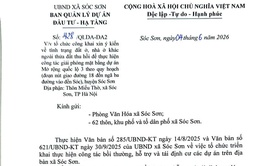 CÔNG KHAI XIN Ý KIẾN VỀ TÌNH TRẠNG ĐẤT Ở, NHÀ Ở ĐỂ THỰC HIỆN DỰ ÁN MỞ RỘNG QUỐC LỘ 3 - ĐỊA PHẬN THÔN MIẾU THỜ, XÃ SÓC SƠN.