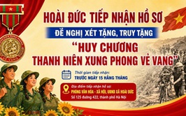 Hoài Đức tiếp nhận hồ sơ đề nghị xét tặng, truy tặng “Huy chương Thanh niên xung phong vẻ vang”