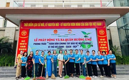 Phường Phương Liệt: Tổ chức thành công Lễ phát động và ra quân “Toàn dân chung tay bảo vệ môi trường, vì Thủ đô xanh - sạch - đẹp”