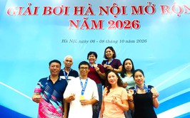 Các vận động viên bơi lội của xã Bát Tràng xuất sắc đạt 01 Huy chương vàng, 05 Huy chương đồng tại giải bơi Thành phố Hà Nội mở rộng năm 2026