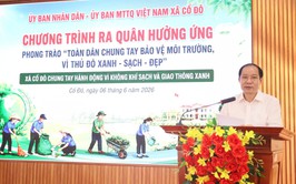 XÃ CỔ ĐÔ PHÁT ĐỘNG VÀ RA QUÂN HƯỞNG ỨNG PHONG TRÀO THI ĐUA “TOÀN DÂN CHUNG TAY BẢO VỆ MÔI TRƯỜNG, VÌ MỘT THỦ ĐÔ XANH - SẠCH - ĐẸP”