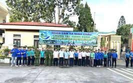Xã Minh Châu ra quân hưởng ứng phong trào 
