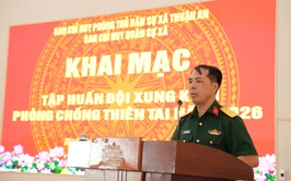 Xã Thuận An tổ chức Tập huấn Đội xung kích phòng, chống thiên tai của xã Thuận An năm 2026