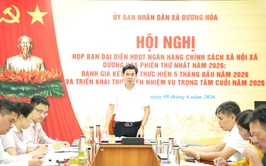 Ban đại diện Hội đồng quản trị Ngân hàng Chính sách xã hội (NHCSXH) xã Dương Hoà tổ chức Phiên họp thứ nhất