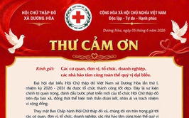 Thư cảm ơn!