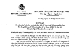 Thư ngỏ triển khai xác thực sinh trắc học đối với Người đại diện theo pháp luật khi đăng ký/thay đổi thông tin đăng ký sử dụng HĐĐT do thay đổi thông tin Người đại diện theo pháp luật