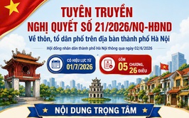 Thông tin, tuyên truyền Nghị quyết 21 của HĐND thành phố về sắp xếp thôn, tổ dân phố