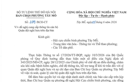 Đề nghị phối hợp cung cấp thông tin cán bộ Quân đội nghỉ hưu trên địa bàn