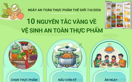 10 nguyên tắc vàng về vệ sinh an toàn thực phẩm
