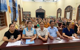 Hội LHPN xã tuyên truyền GPMB cho cán bộ, hội viên thôn Văn Quán