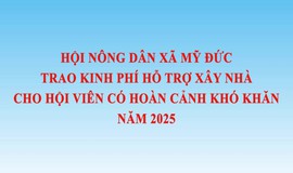 Hội Nông dân xã Mỹ Đức hỗ trợ xây nhà 